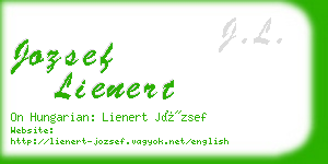 jozsef lienert business card